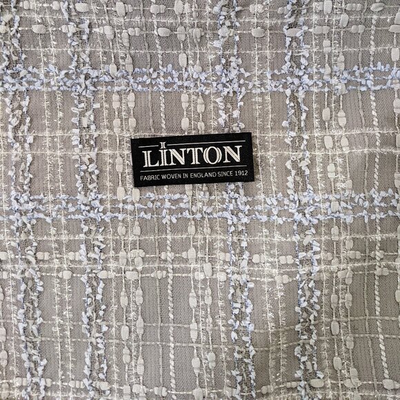 Grey and blue designer fabric for Chanel style jacket or suit (Linton Tweeds) - Picture 1 of 4
